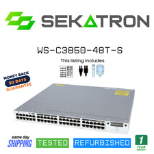♻️ Cisco Catalyst WS-C3850-48T-S 48-Port Gigabit Ethernet Switch ⚡Fast Shipping picture