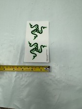 Razer Green & Black Snake Logo Stickers Case Decals Badges picture