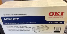 Genuine Oki 52116101 Black Toner Cartridge B4545 MFP BNIB picture