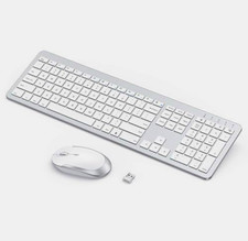 Seenda SK38-3 Slim Wireless Rechargeable Keyboard Mouse Combo, USB, QWERTY picture