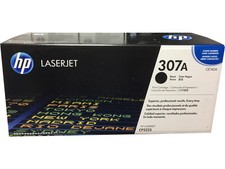HP CE740A 307A Black Toner Cartridge Genuine OEM Original picture