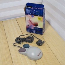 NOS Rare, Vintage, Unusual QTRONIX Lynx-97M Serial Mouse - Round, Large Buttons picture