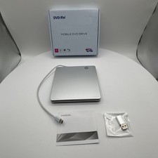 VikTck VT967 USB-C External DVD CD Drive Burner Reader MacBook PC Silver picture