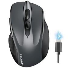 TECKNET Wireless Mouse BT5.0/3.0 & 2.4G Rechargeable 4800 DPI Silent USB A & ... picture