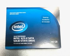 INTEL SSDSA2MP040G2K5 40GB SSD X25-V SATA KIT w/ mounting bracket and cables NEW picture