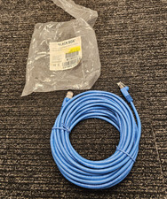 (QTY 2) Black Box CAT6PC-025-BL 25FT Cat6 250-Mhz Snagless Stranded Ethernet picture