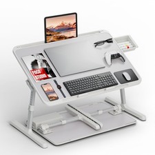 Potuopy Adjustable Laptop Lap Desk Gray picture