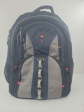 Swiss Gear Wenger Maxxum Laptop Backpack Book Bag Blue Excellent Condition  picture