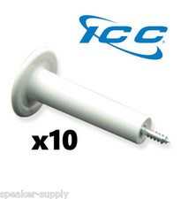 ICC 10 Phone Mushroom Telephone Cable Mgnt Spool Guides w/ Screw  ICACSWDS20 picture