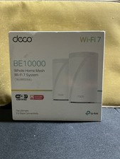 New TP Link Deco BE10000 Whole Home Mesh Wi-Fi 7 System Two Pack picture