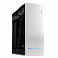 Silverstone ALF1S-G ALTA F1 Tempered Glass Aluminum ATX Tower, Case, SILVER picture