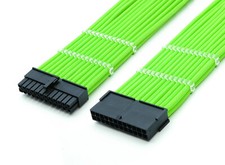 24-pin ATX Motherboard 30cm Pink Sleeved Extension + Cable Combs for DIY PC Case picture