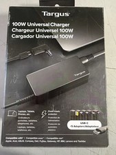 Lot Of 10Targus Universal USB-C Charger 100W A.C Adapter APM108TT  Black w/ Tips picture