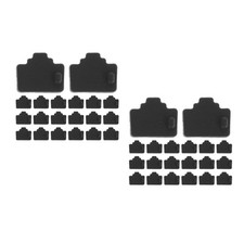 120Pcs Durable Ethernet Jack Dust Plug Covers Black Silicone for Network Ports picture