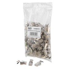Klein Tools VDV826-754 Modular Data Plug for CAT6A Shielded 100-Pack, Clear picture