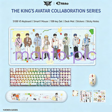 AKKO 5108V5 X The King’s Avatar Wireless Tri-Mode Keyboard& Mouse& Mouse Pad Set picture