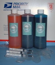 48 oz 3 pint / 16 oz c/m/y ink kit refill any printer  picture