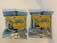 Office World Set of 2 127XL High Yield Yellow Ink Cartridge for Epson New Sealed picture