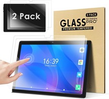 2-PACK Ultra-Clear Tempered Glass Screen Protector for 10 inch Tablet, Anti-Scra picture