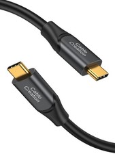 CableCreation 100W USB C to C Cable 1FT, 10Gbps 3.2 Gen2 Data Black  picture