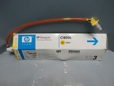 NEW GENUINE HP C1809A YELLOW Dye DesignJet CP Ink *CARTRIDGE ONLY* picture