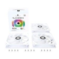 Thermalright TL-C12CW-S X3 Silent Computer Cooling Fan- White- 3 Pack picture