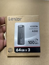 Lexar 64GB 3-Pack Flash Drive A30E USB 3.2 Gen 1, up to 64GB, Black  picture