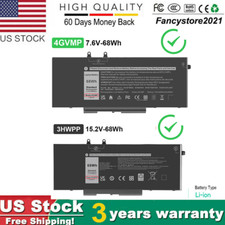 ✅4GVMP 3HWPP Battery For HP Latitude 5401 Precision 3541 Inspiron 7706 451-BCMN picture