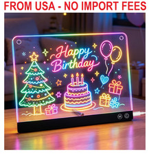 LED Drawing Board, 13 Inch Light Up Drawing Tablet with 7 Colors & 7 Modes, USB  picture