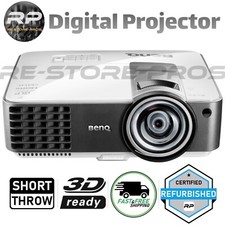 BenQ MW824ST Short Throw Projector HDMI WXGA DLP 3D 3200 Lumens Remote New Lamp picture