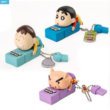 Crayon Shin-chan 3D Figure USB Flash Drive 64GB Memory Stick Keychain Kawaii picture