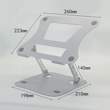 Laptop Stand Adjustable Carbon Steel Notebook Tablet Stand up to 17 Inch Macbook picture