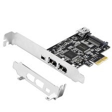 LinksTek 4-Ports PCIE 1394A Firewire 400 Card for Windows and Mac PCIE-TSB43AB23 picture