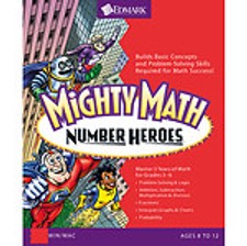 Mighty Math Number Heroes PC CD-ROM Edmark Education Computer Game Grades 3-6 picture