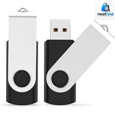 SanDisk 2GB USB 2.0 Flash Drives Pack of 2 Swivel Memory Stick Black picture