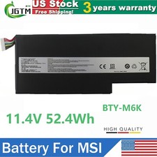 BTY-M6K Battery MSI GF65 Thin 9SD 9SE 9SEX 9SEXR 10SDR 10SE GS73VR 7RG Laptop US picture