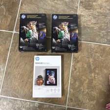NEW 3 Boxes HP Advanced Glossy Photo Paper 4x6 225 + Sheets One Box Is Open NOS picture