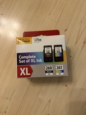 NEW CANON COMPLETE SET OF XL INK -PG 260XL BLACK/CL 261XL COLOR 3 Available picture