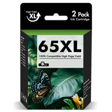 2PK 65XL 65-xl Black Ink cartridge for HP DeskJet 3755 HP AMP 100 130 ENVY 5010 picture