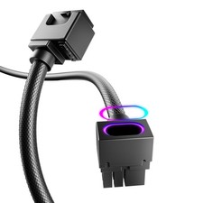 AsiaHorse Hydrus8PIN GPU PSU Extension Cable ARGB Light, Copper Wire Power Ex... picture