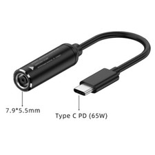 DC 7.9x5.5mm Female to USB Type C PD Charger Cable Power Cable for USB C Devices picture