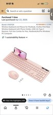 Vivefox Wireless Keyboard With Mouse Pink Rose Brand New Never Opened picture