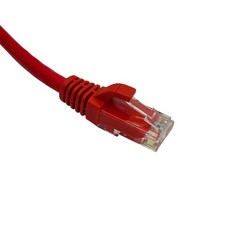 Qty 9 Legrand Quiktron Q-Series Cat6 Booted Patch Cords Snagless Red 5FT ~NEW~ picture