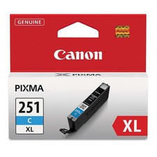 Canon® 6449B001 (CLI-251XL) ChromaLife100+ High-Yield Ink, Cyan picture