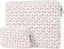 Laptop Case 16 inch, 15-15.6 inch Puffy Laptop Sleeve Bag, Pink | MacBook Pro 16 picture