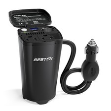 BESTEK 200W Power Inverter 12V DC to 110V AC Car Plug Adapter Converter picture
