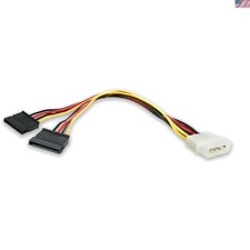 StarTech 12in LP4 to 2x SATA Power Y Splitter Cable - High-Speed & Durable picture