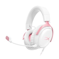 HyperX Cloud III Wired Gaming Headset White Pink 53mm Drivers 9W1Q4AA picture