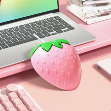 Ergofriendly, Charming Red Mouse and Pink Strawberry Wired Mouse - USB Interface picture
