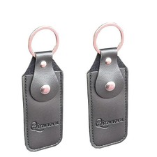 XXHong 2PCS Leather USB Storage Case - USB Flash Drive Leather Cover (Black) picture